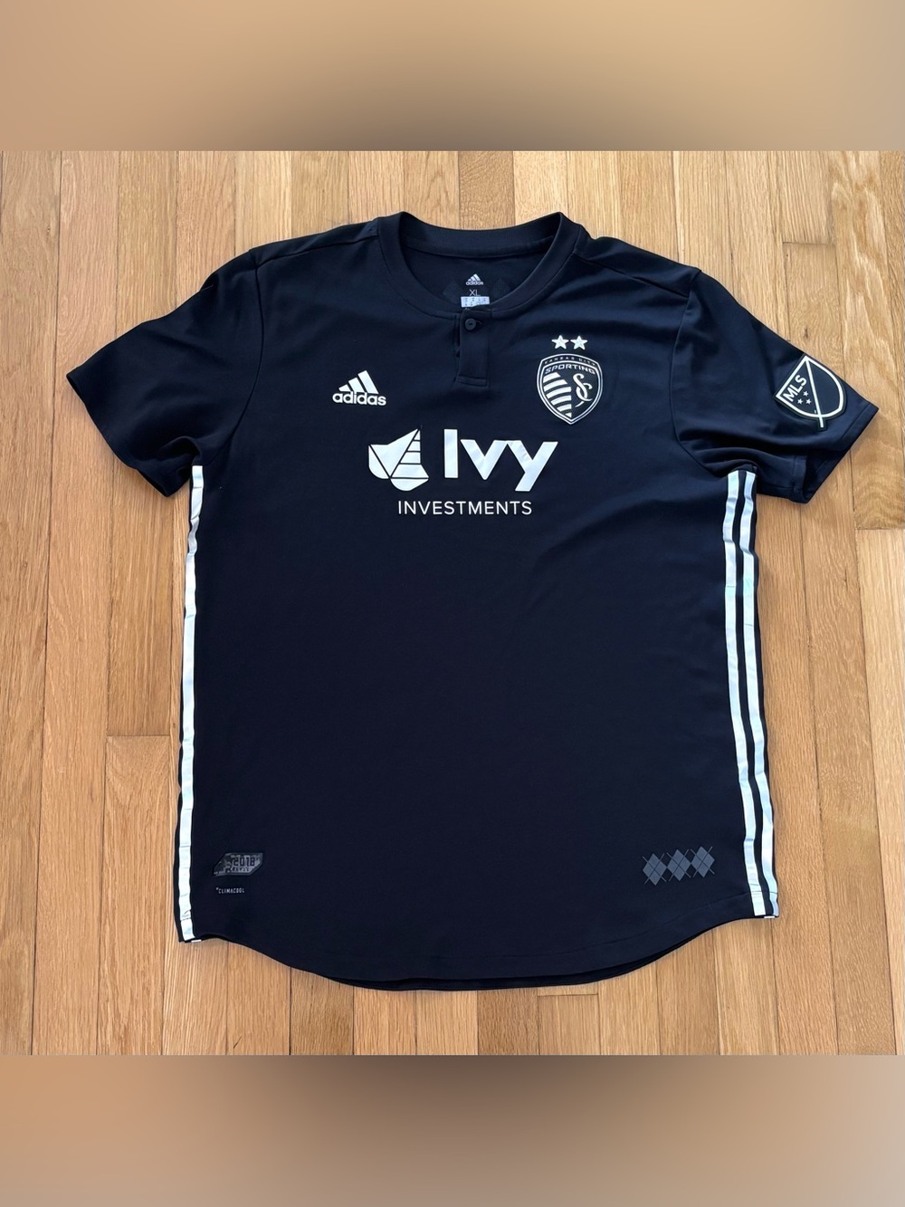 Adidas Sporting Kansas City Jersey 2018 Reflex Black Away Size XL CD3690